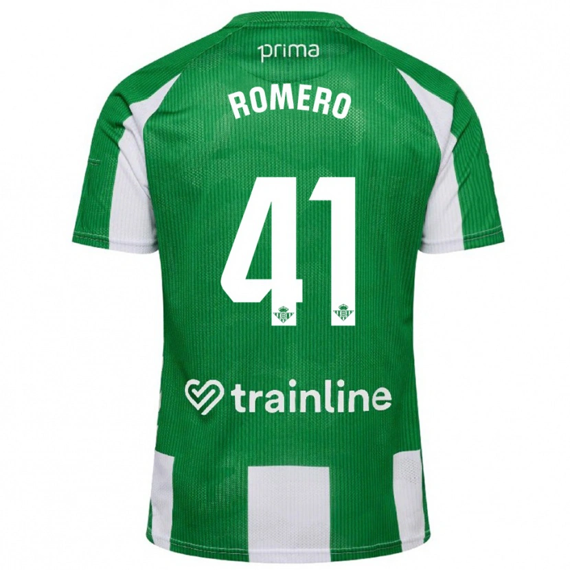 Danxen Heren José Romero #41 Groen Wit Thuisshirt Thuistenue 2025/26 T-Shirt
