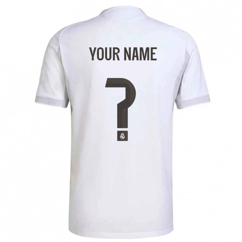 Danxen Heren Uw Naam #0 Wit Geel Thuisshirt Thuistenue 2025/26 T-Shirt