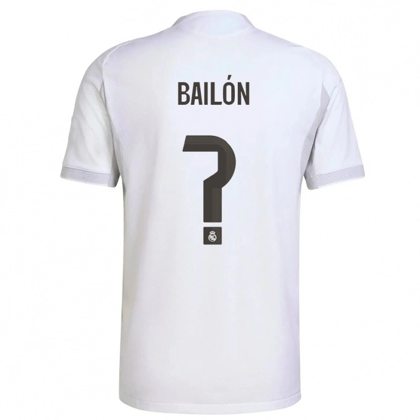 Danxen Heren Javi Bailón #0 Wit Geel Thuisshirt Thuistenue 2025/26 T-Shirt