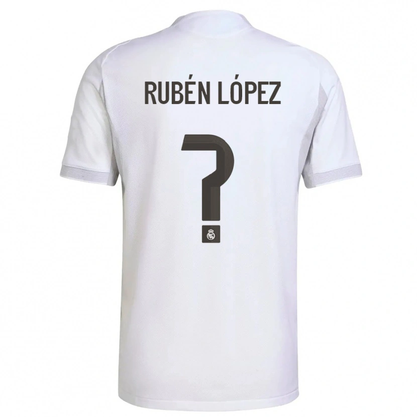 Danxen Heren Rubén López #0 Wit Geel Thuisshirt Thuistenue 2025/26 T-Shirt
