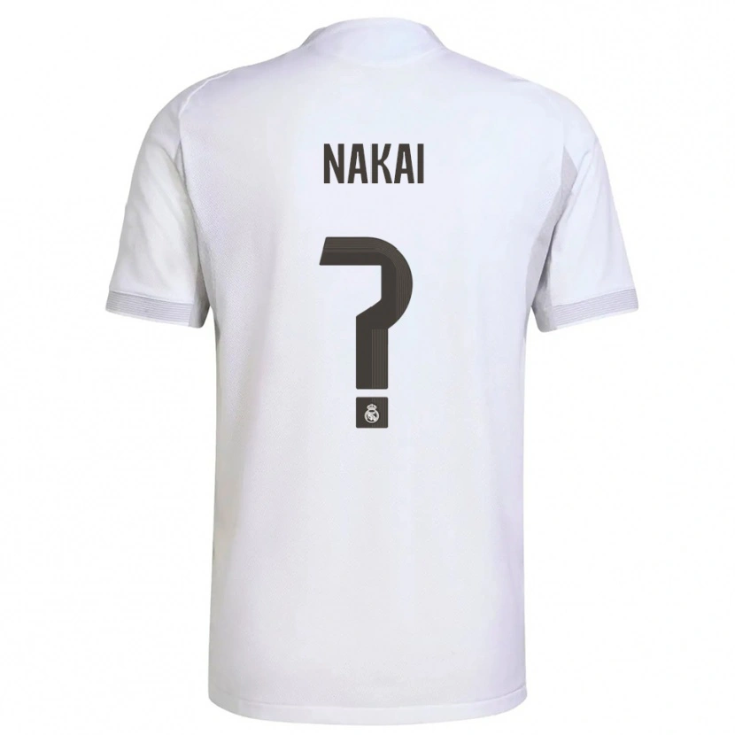 Danxen Heren Takuhiro Nakai #0 Wit Geel Thuisshirt Thuistenue 2025/26 T-Shirt