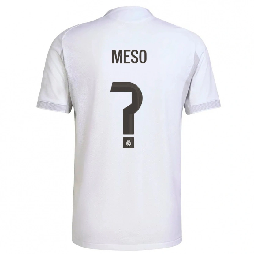 Danxen Heren Meso #0 Wit Geel Thuisshirt Thuistenue 2025/26 T-Shirt