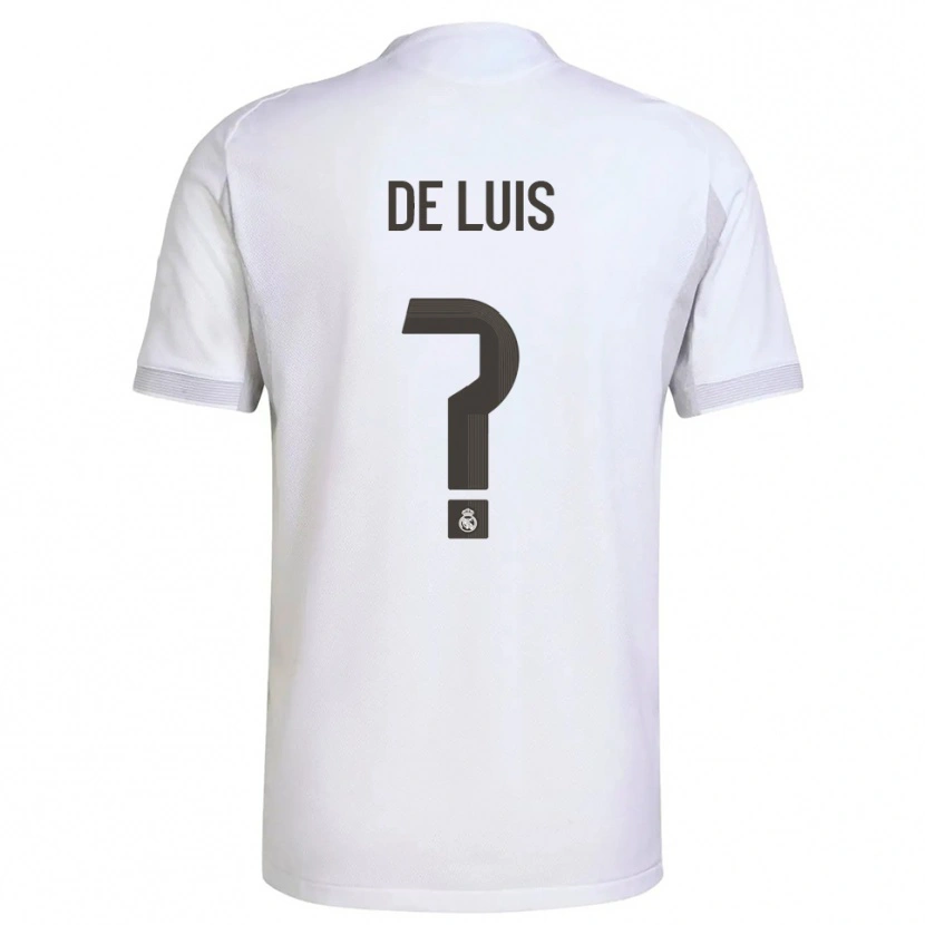 Danxen Heren Mario De Luis #0 Wit Geel Thuisshirt Thuistenue 2025/26 T-Shirt