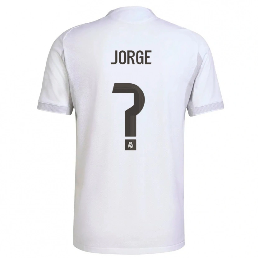 Danxen Heren Jorge García #0 Wit Geel Thuisshirt Thuistenue 2025/26 T-Shirt