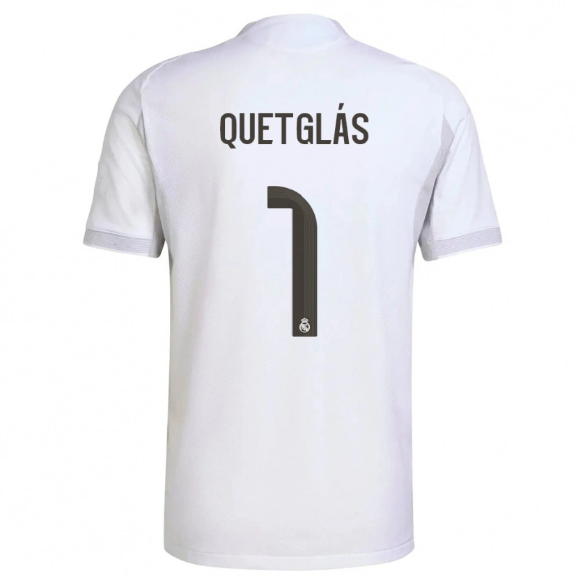 Danxen Heren Ferran Quetglás #1 Wit Geel Thuisshirt Thuistenue 2025/26 T-Shirt