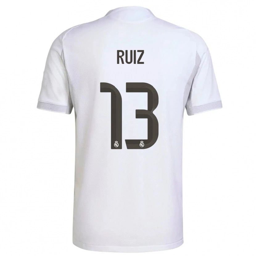 Danxen Heren Guillermo Ruiz #13 Wit Geel Thuisshirt Thuistenue 2025/26 T-Shirt