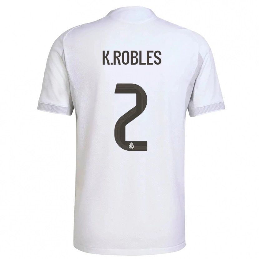 Danxen Heren Kenti Robles #2 Wit Geel Thuisshirt Thuistenue 2025/26 T-Shirt