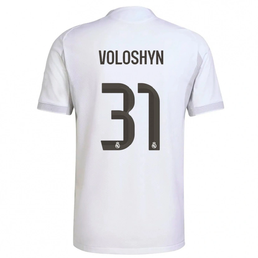 Danxen Heren Ilya Voloshyn #31 Wit Geel Thuisshirt Thuistenue 2025/26 T-Shirt