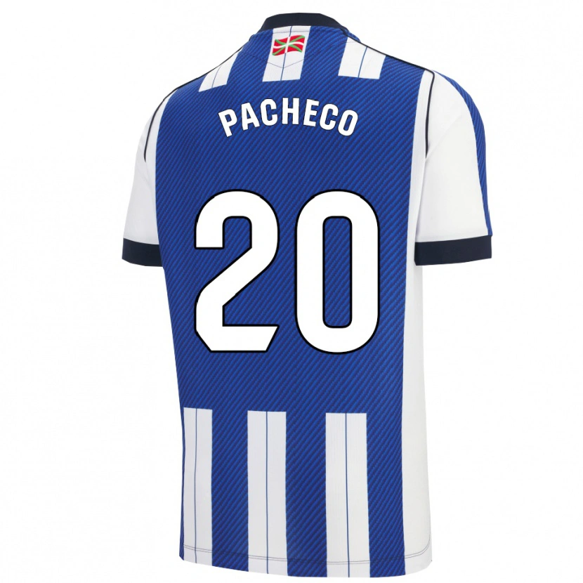 Danxen Heren Jon Pacheco #20 Blauw Wit Thuisshirt Thuistenue 2025/26 T-Shirt