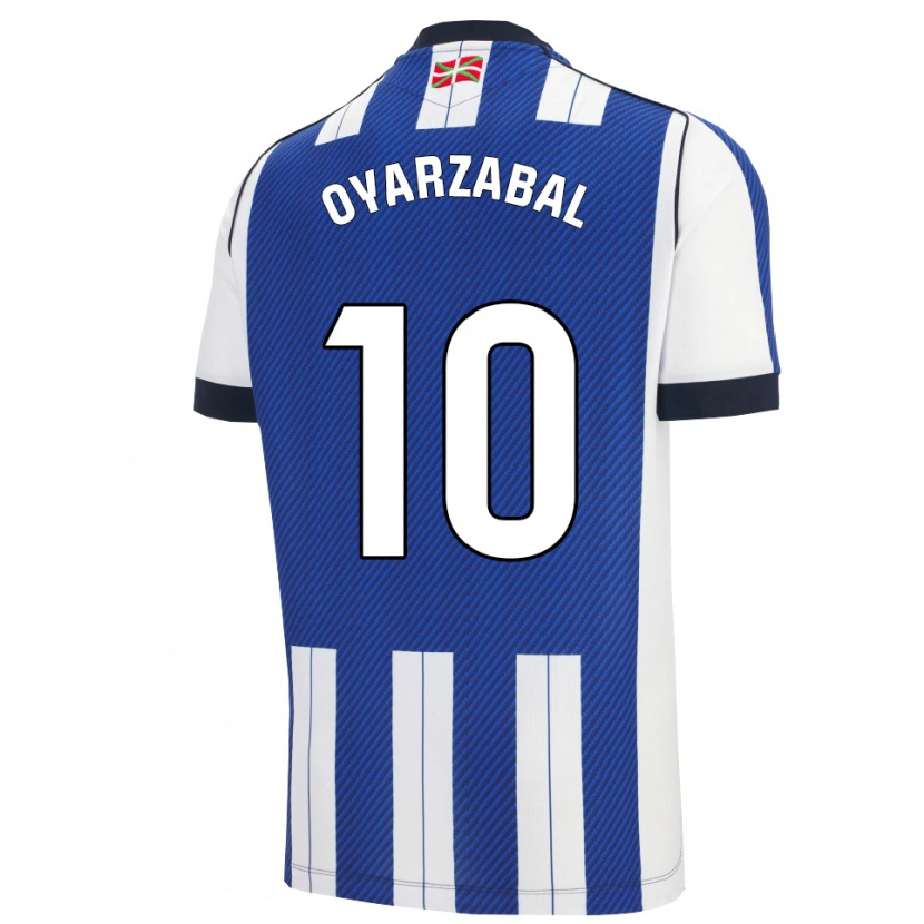 Danxen Heren Mikel Oyarzabal #10 Blauw Wit Thuisshirt Thuistenue 2025/26 T-Shirt