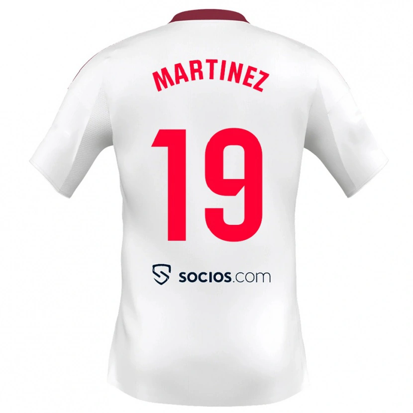 Danxen Heren Gabri Martinez #19 Wit Rood Thuisshirt Thuistenue 2025/26 T-Shirt