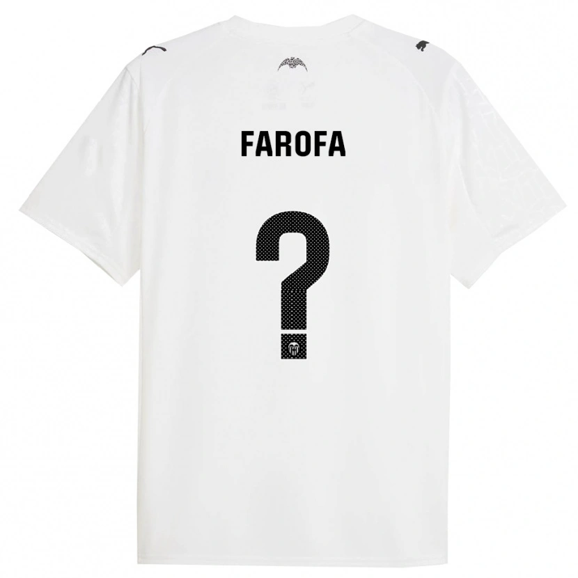 Danxen Heren Rodrigo Farofa #0 Wit Zwart Thuisshirt Thuistenue 2025/26 T-Shirt
