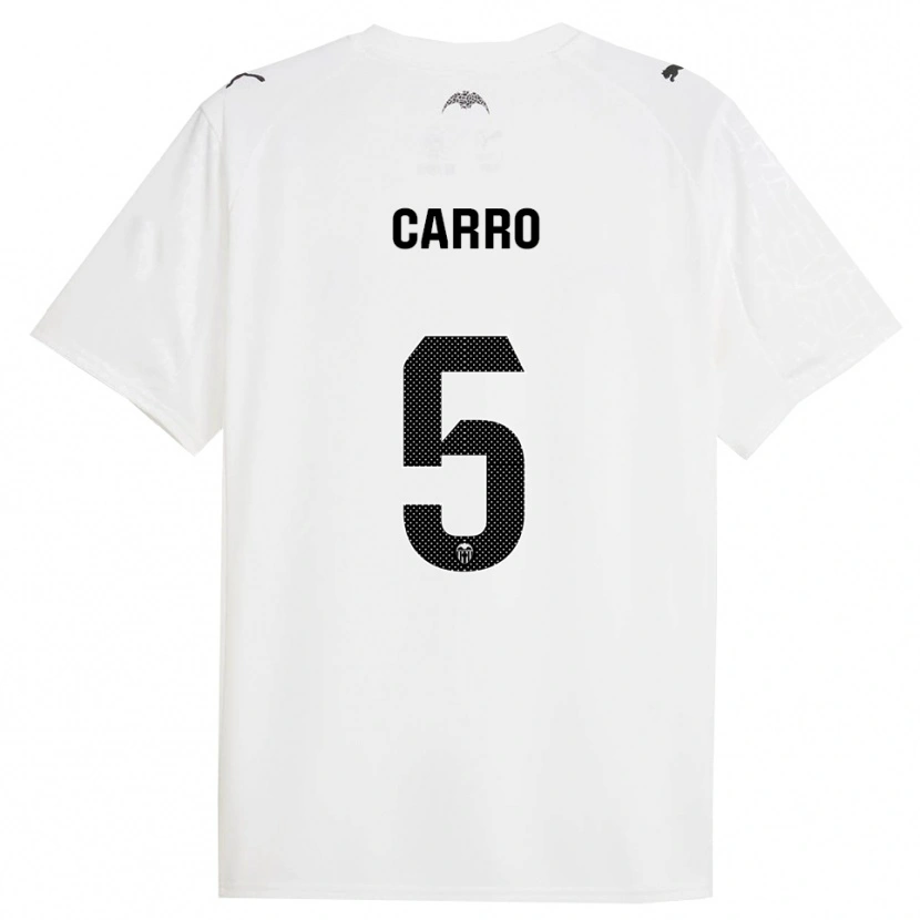 Danxen Heren Marta Carro #5 Wit Zwart Thuisshirt Thuistenue 2025/26 T-Shirt
