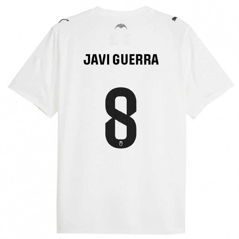 Danxen Heren Javi Guerra #8 Wit Zwart Thuisshirt Thuistenue 2025/26 T-Shirt