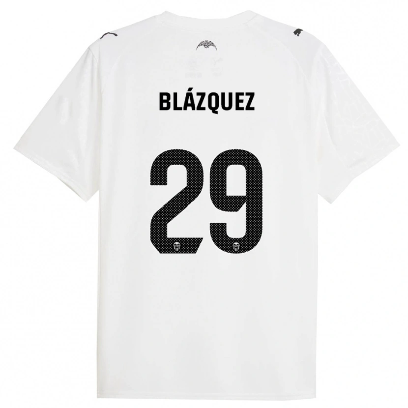 Danxen Heren Aimar Blázquez #29 Wit Zwart Thuisshirt Thuistenue 2025/26 T-Shirt