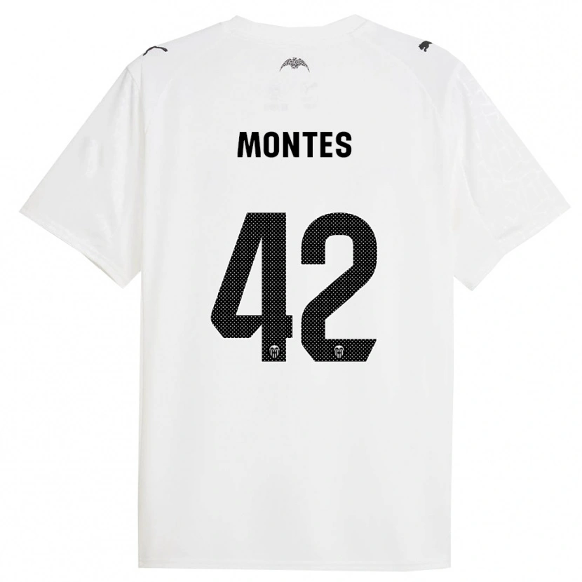Danxen Heren Jan Montes #42 Wit Zwart Thuisshirt Thuistenue 2025/26 T-Shirt