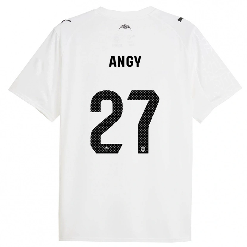 Danxen Heren Angy #27 Wit Zwart Thuisshirt Thuistenue 2025/26 T-Shirt