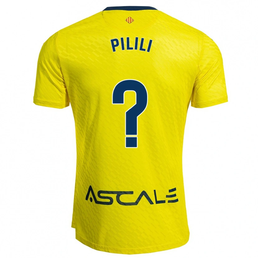Danxen Heren Lucas Pilili #0 Geel Marineblauw Thuisshirt Thuistenue 2025/26 T-Shirt
