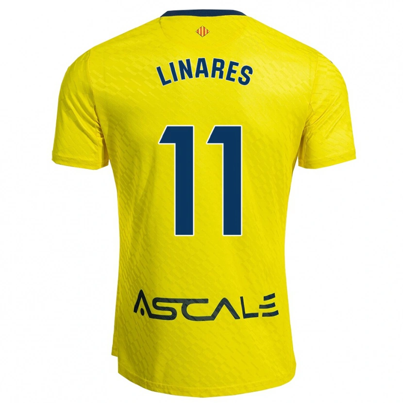 Danxen Heren Mario Linares #11 Geel Marineblauw Thuisshirt Thuistenue 2025/26 T-Shirt