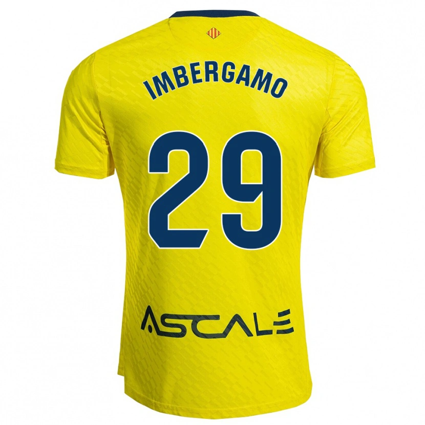 Danxen Heren Mar Imbergamo #29 Geel Marineblauw Thuisshirt Thuistenue 2025/26 T-Shirt