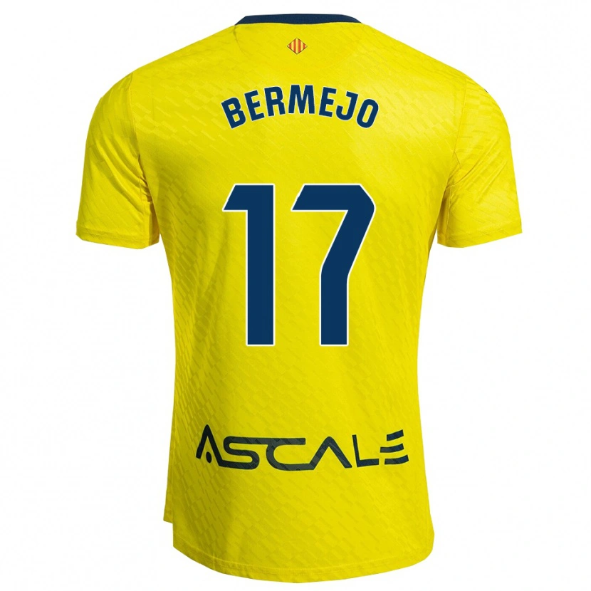 Danxen Heren Celso Bermejo #17 Geel Marineblauw Thuisshirt Thuistenue 2025/26 T-Shirt