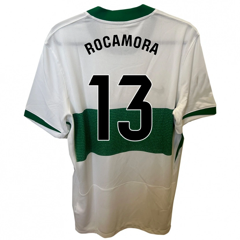 Danxen Heren María Rocamora Díaz #13 Wit Groen Thuisshirt Thuistenue 2025/26 T-Shirt