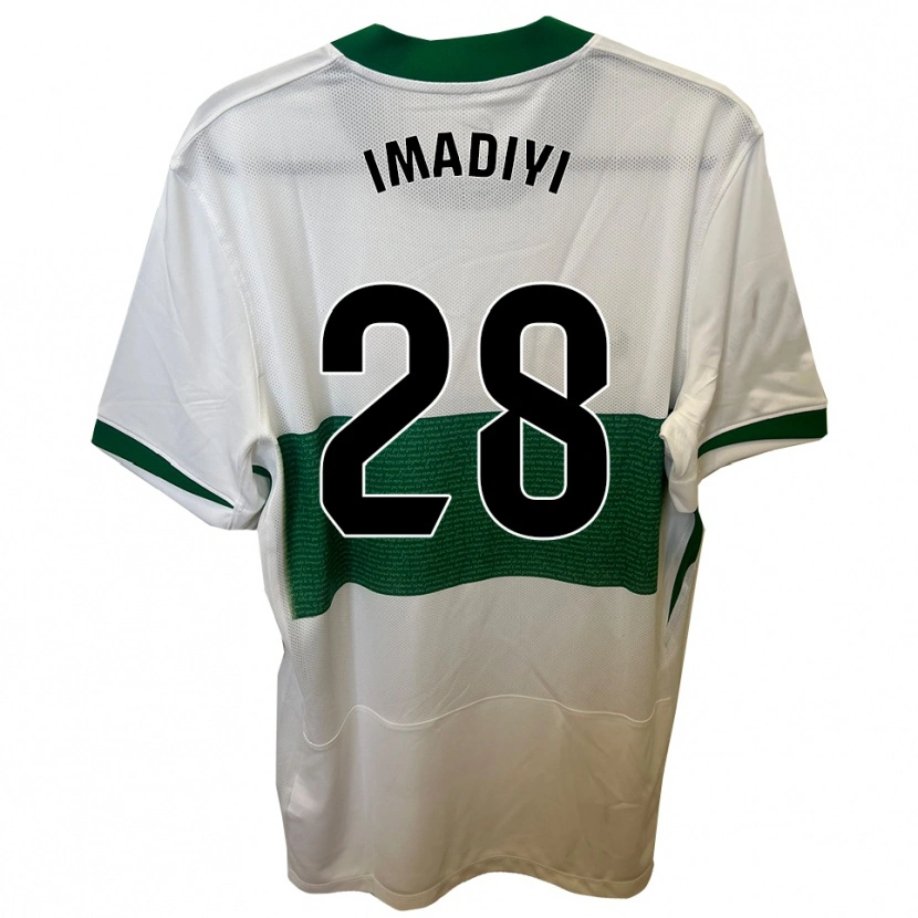 Danxen Heren Ceri Imadiyi #28 Wit Groen Thuisshirt Thuistenue 2025/26 T-Shirt