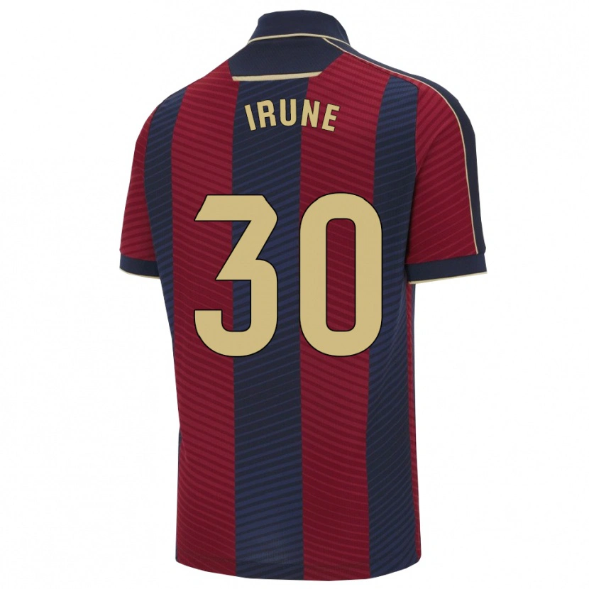 Danxen Heren Irune Cervera #30 Rood Marineblauw Thuisshirt Thuistenue 2025/26 T-Shirt