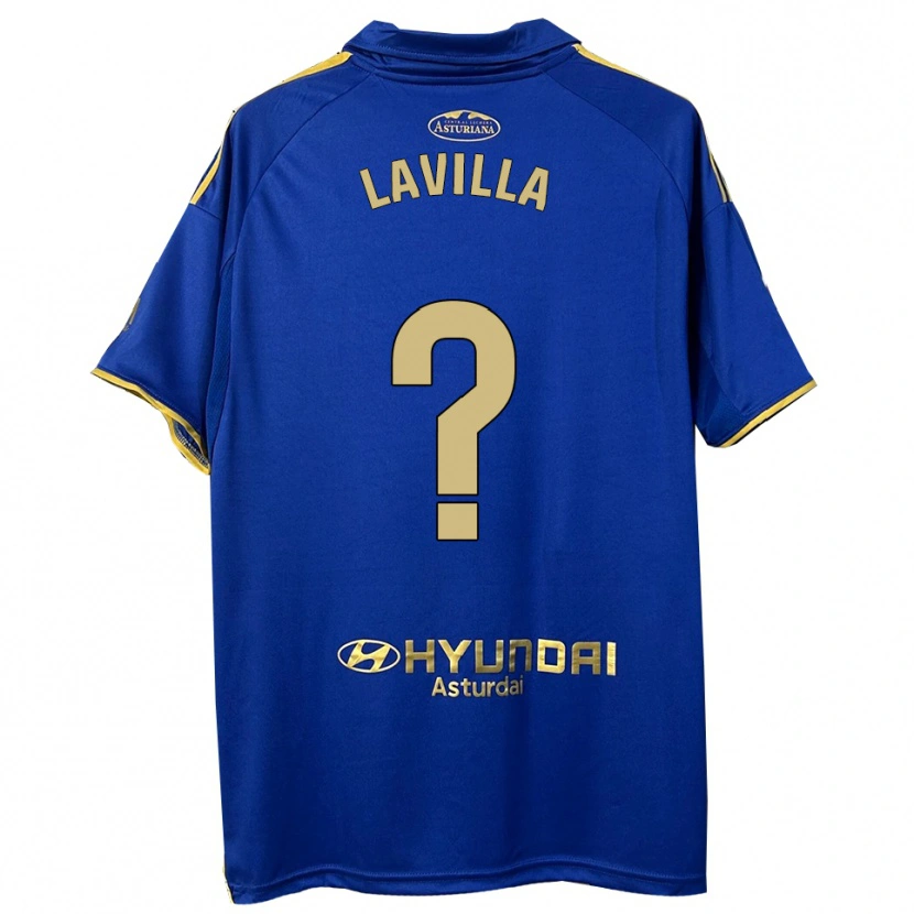 Danxen Heren Martín Lavilla #0 Blauw Goud Thuisshirt Thuistenue 2025/26 T-Shirt