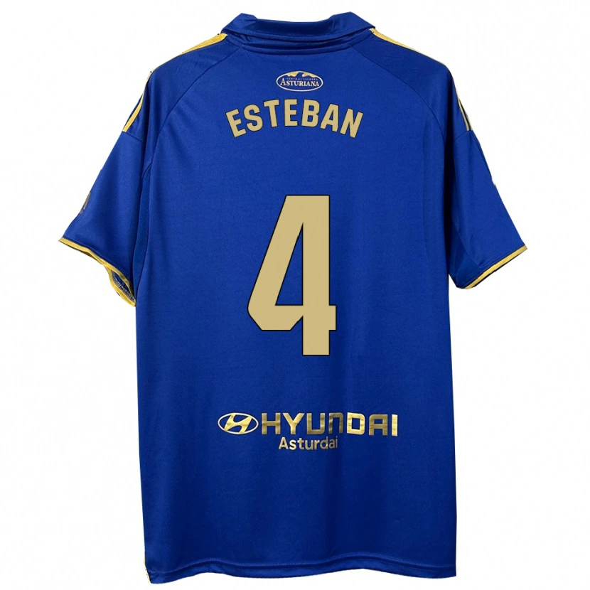 Danxen Heren Marco Esteban #4 Blauw Goud Thuisshirt Thuistenue 2025/26 T-Shirt