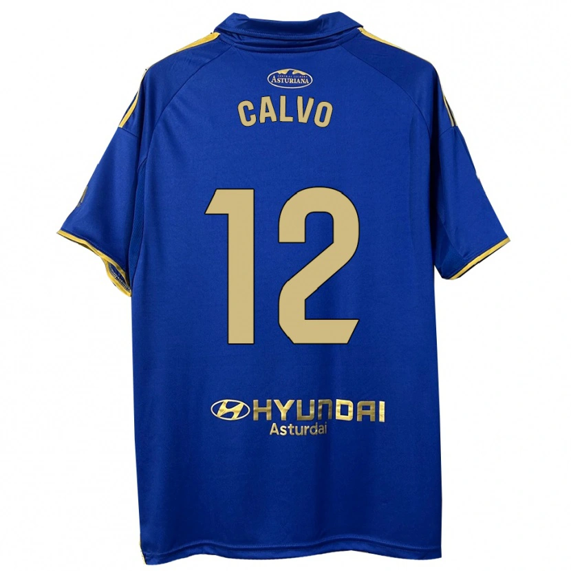 Danxen Heren Dani Calvo #12 Blauw Goud Thuisshirt Thuistenue 2025/26 T-Shirt