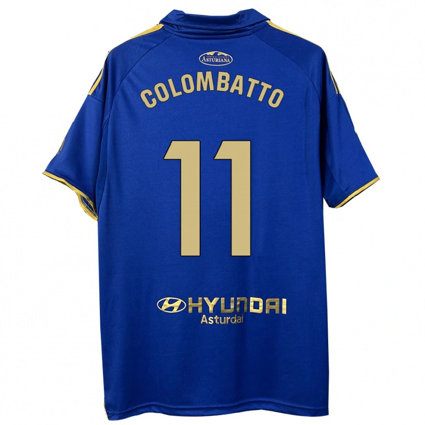 Danxen Heren Santiago Colombatto #11 Blauw Goud Thuisshirt Thuistenue 2025/26 T-Shirt