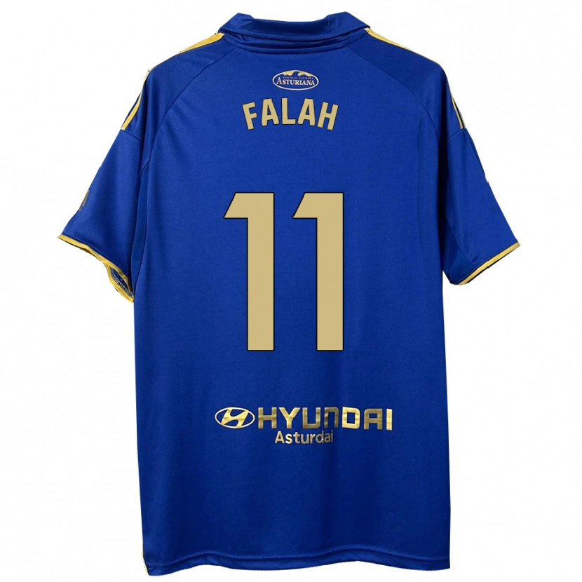 Danxen Heren Omar Falah #11 Blauw Goud Thuisshirt Thuistenue 2025/26 T-Shirt