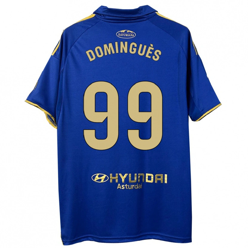 Danxen Heren Brandon Dominguès #99 Blauw Goud Thuisshirt Thuistenue 2025/26 T-Shirt