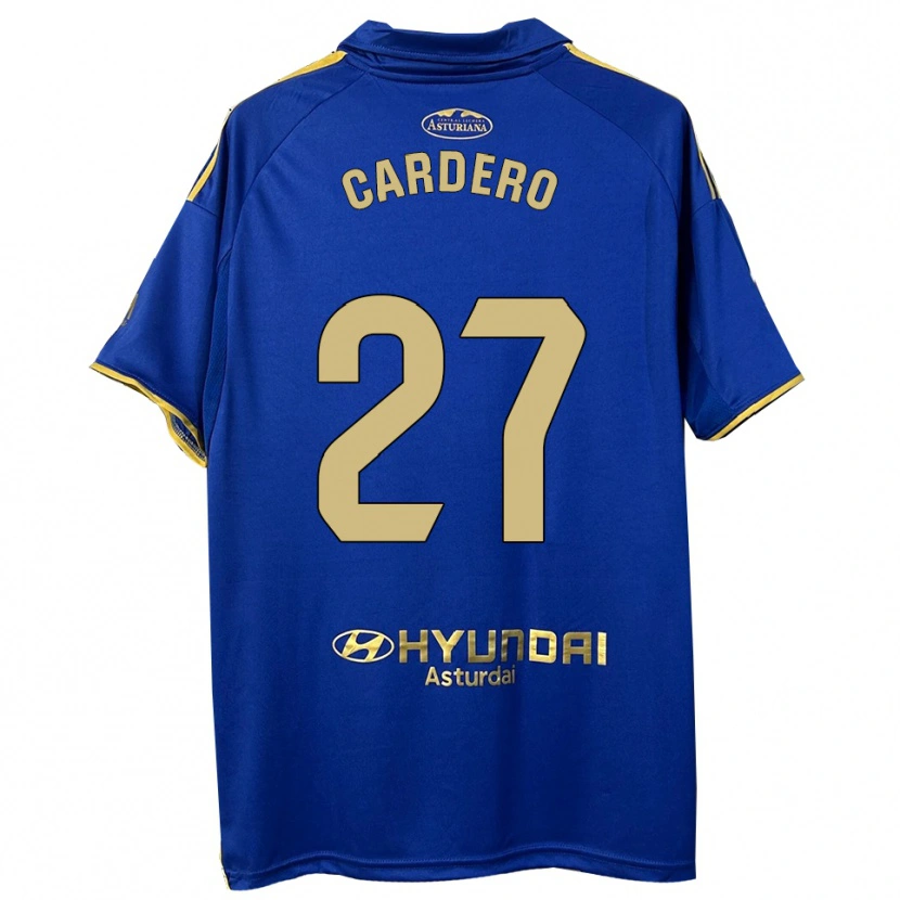 Danxen Heren Álex Cardero #27 Blauw Goud Thuisshirt Thuistenue 2025/26 T-Shirt