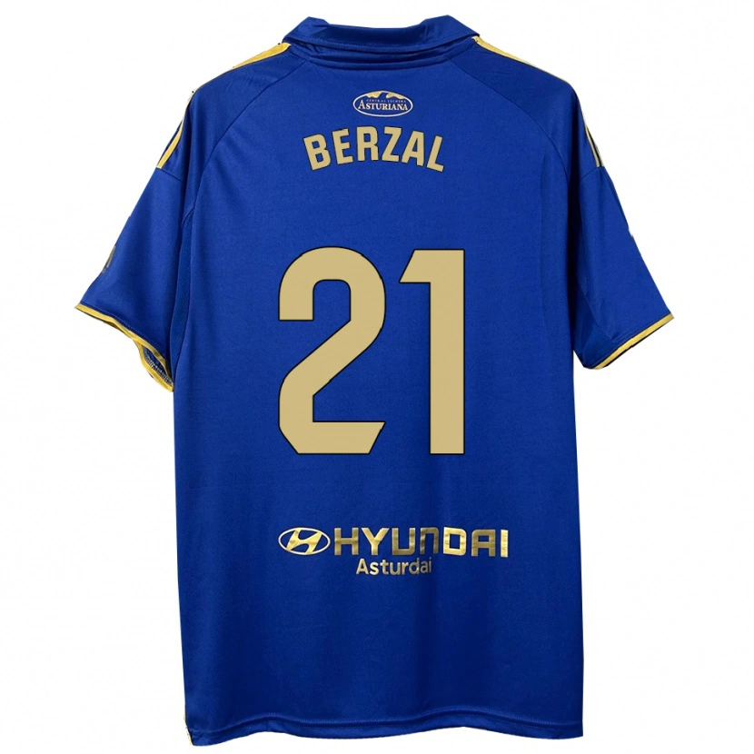 Danxen Heren Guille Berzal #21 Blauw Goud Thuisshirt Thuistenue 2025/26 T-Shirt