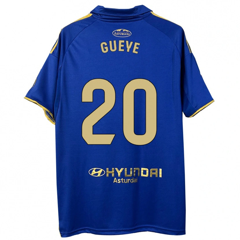 Danxen Heren Lamine Gueye #20 Blauw Goud Thuisshirt Thuistenue 2025/26 T-Shirt