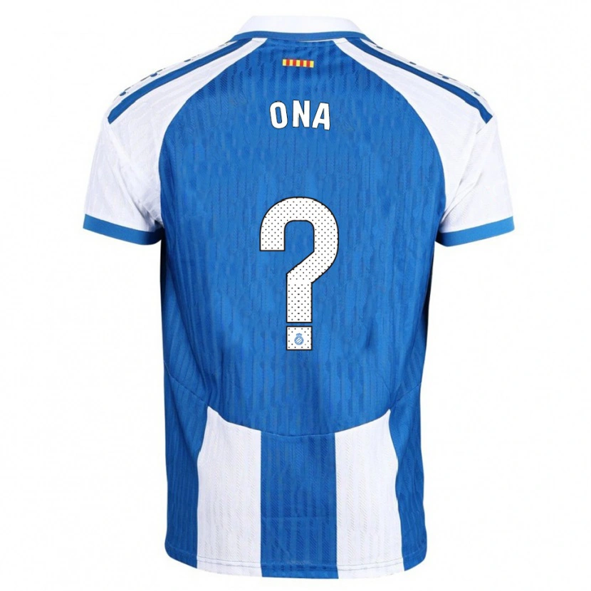 Danxen Heren Ona Baradad Rius #0 Blauw Wit Thuisshirt Thuistenue 2025/26 T-Shirt
