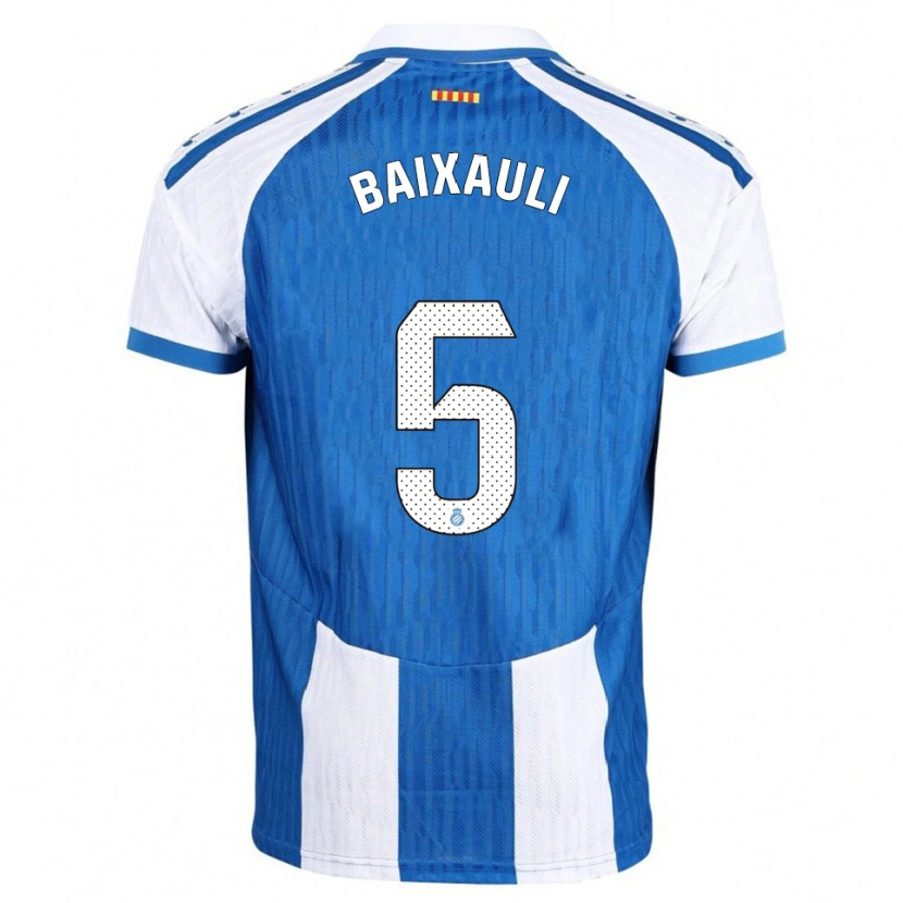 Danxen Heren Iker Baixauli #5 Blauw Wit Thuisshirt Thuistenue 2025/26 T-Shirt