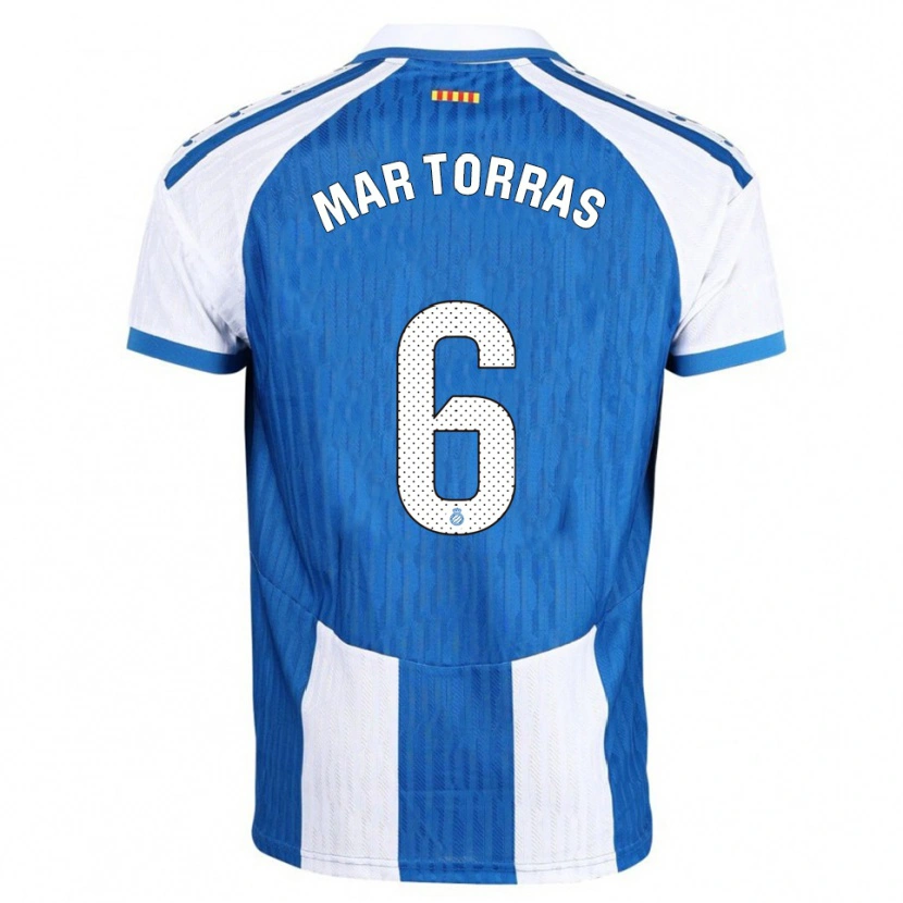 Danxen Heren Mar Torrás De Fortuny #6 Blauw Wit Thuisshirt Thuistenue 2025/26 T-Shirt