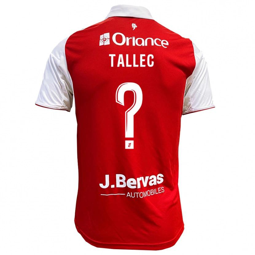 Danxen Heren Ylionna Tallec #0 Rood Wit Thuisshirt Thuistenue 2025/26 T-Shirt