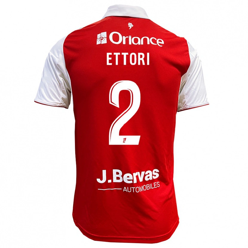 Danxen Heren Ilan Ettori #2 Rood Wit Thuisshirt Thuistenue 2025/26 T-Shirt