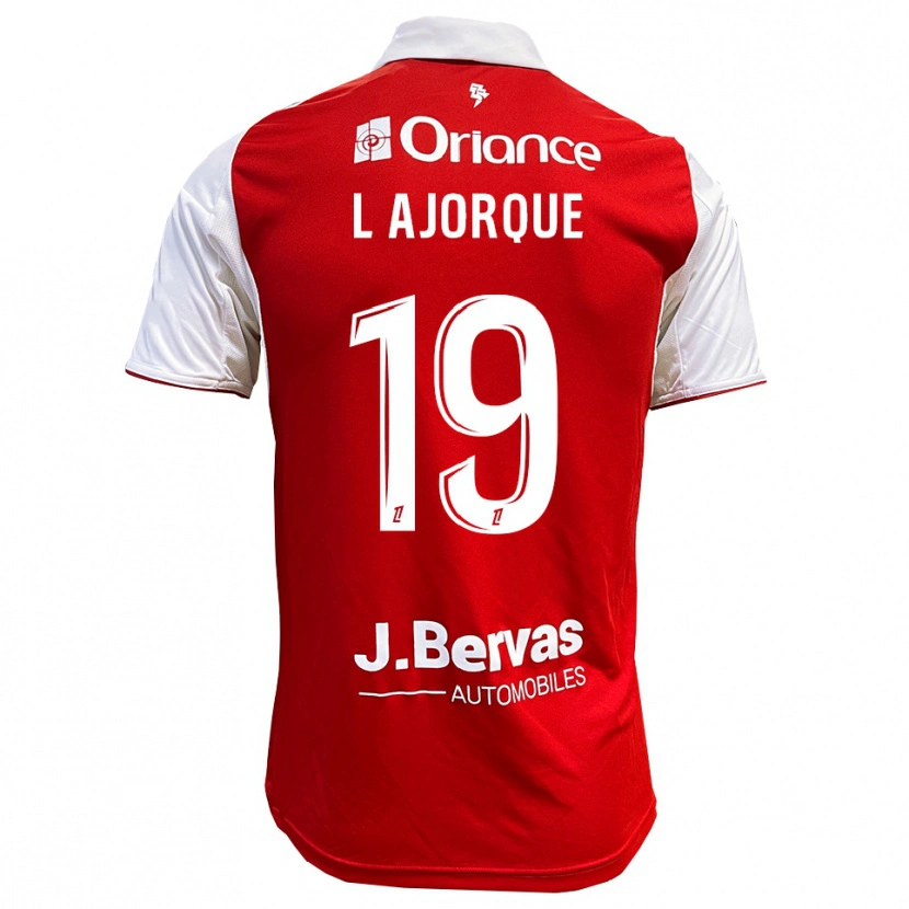 Danxen Heren Ludovic Ajorque #19 Rood Wit Thuisshirt Thuistenue 2025/26 T-Shirt
