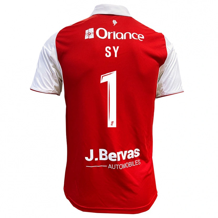 Danxen Heren Seydou Sy #1 Rood Wit Thuisshirt Thuistenue 2025/26 T-Shirt