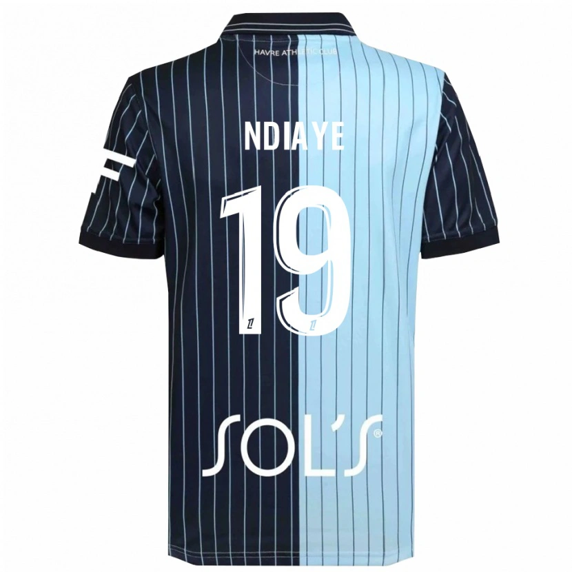 Danxen Heren Rassoul Ndiaye #19 Marineblauw Hemelsblauw Thuisshirt Thuistenue 2025/26 T-Shirt