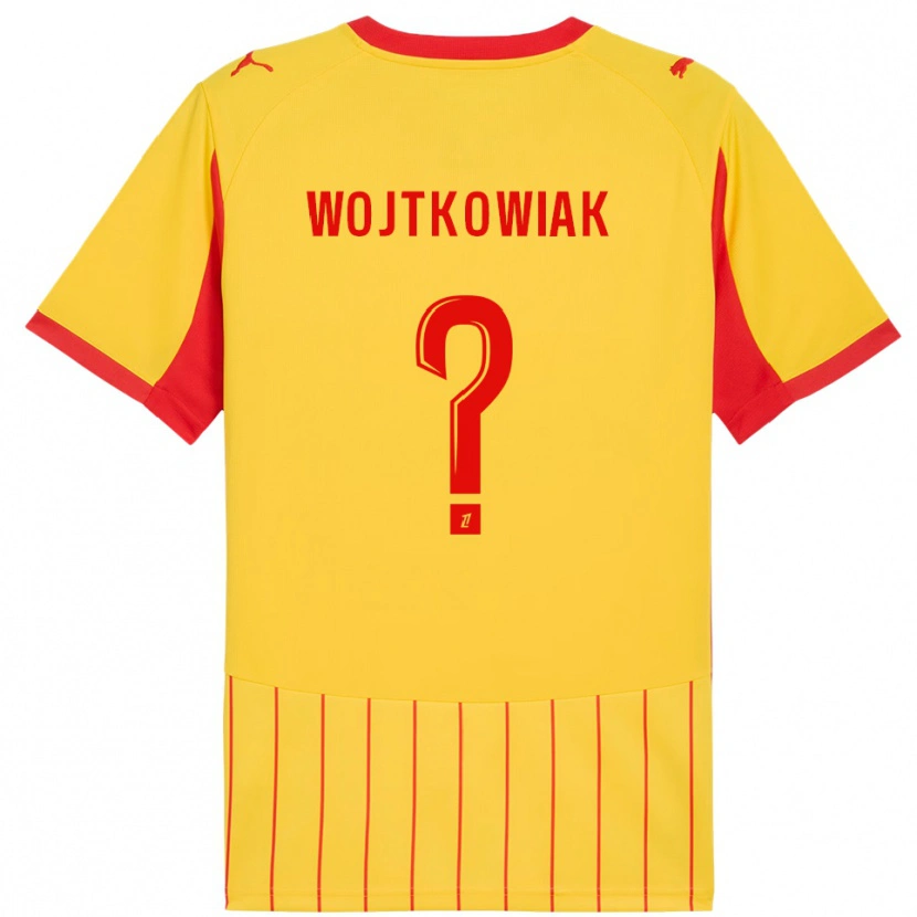 Danxen Heren Valentin Wojtkowiak #0 Geel Rood Thuisshirt Thuistenue 2025/26 T-Shirt