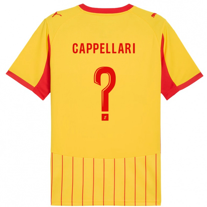 Danxen Heren Jihan Cappellari #0 Geel Rood Thuisshirt Thuistenue 2025/26 T-Shirt