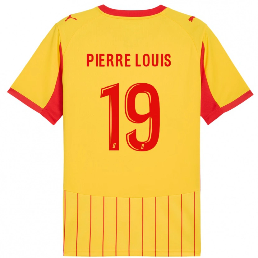 Danxen Heren Dayana Pierre-Louis #19 Geel Rood Thuisshirt Thuistenue 2025/26 T-Shirt