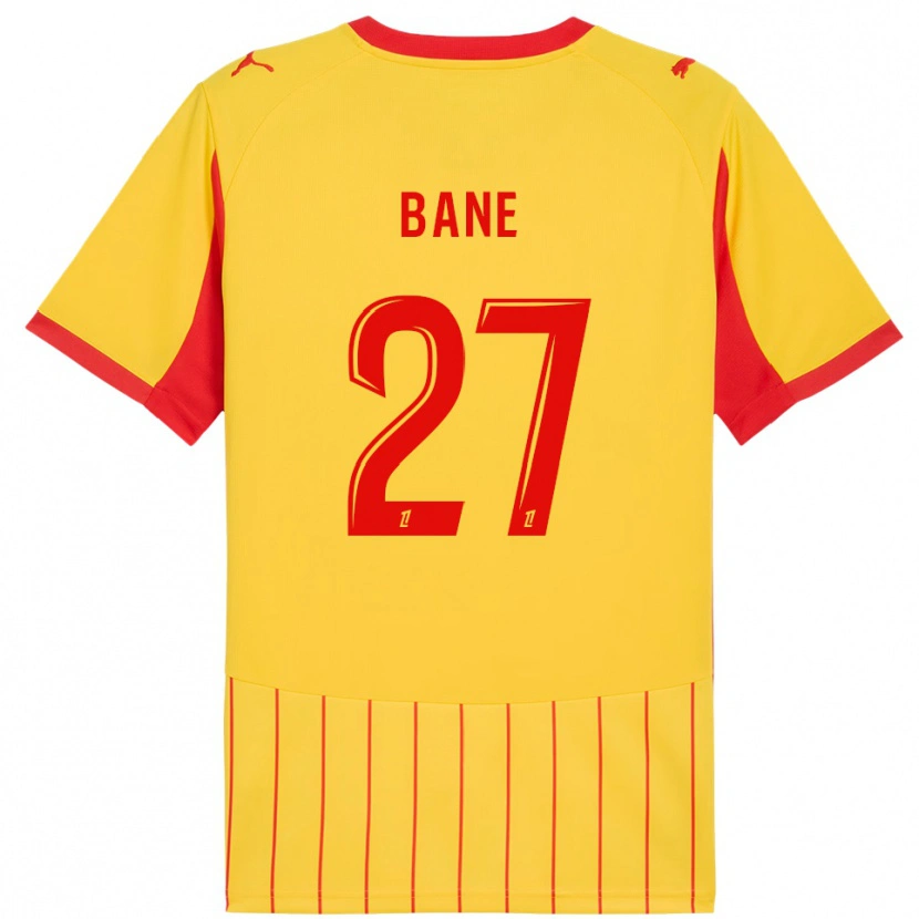 Danxen Heren Sidi Bane #27 Geel Rood Thuisshirt Thuistenue 2025/26 T-Shirt