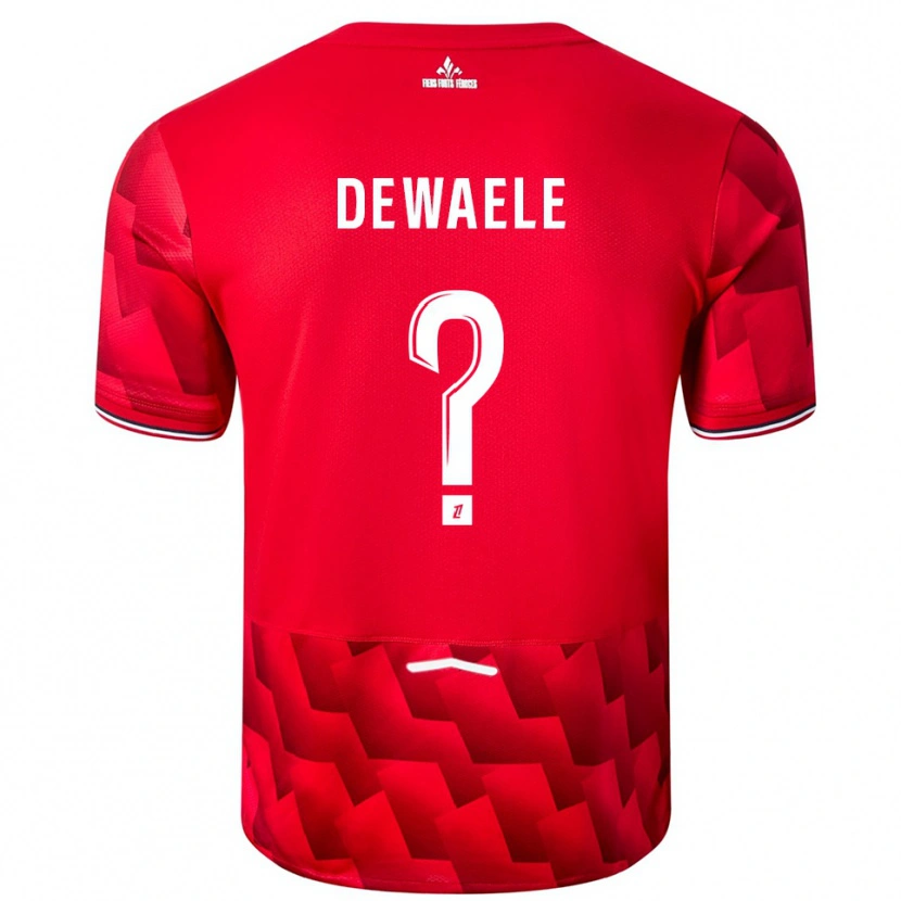 Danxen Heren Élina Dewaele #0 Rood Wit Thuisshirt Thuistenue 2025/26 T-Shirt